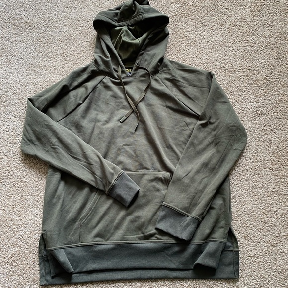 Dark Green Plus Size Pull Over Hoodie Women’s XXL 2X Like New - Picture 1 of 5